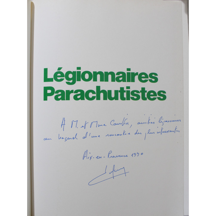 Livre Légionnaires Parachutistes de Pierre Dufour
