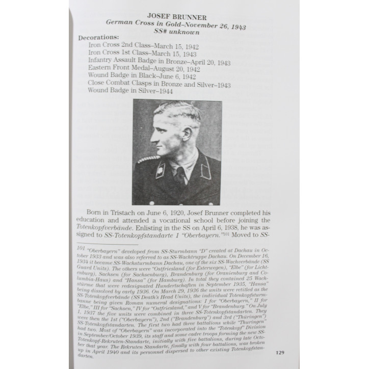 Livre German Cross in gold : Holders Of The SS And Police Volume 1