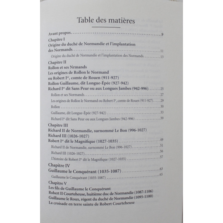 Livre La véritable histoire des ducs de Normandie de André Davy