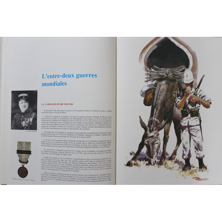 Livre Le RICM, régiment d'infanterie des chars de Marine Aux rendez-vous de la gloire