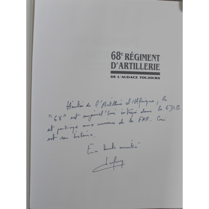 Livre 68ème Régiment d'Artillerie - De l'audace toujours
