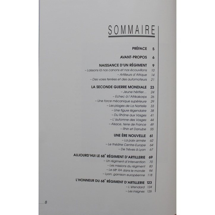 Livre 68ème Régiment d'Artillerie - De l'audace toujours