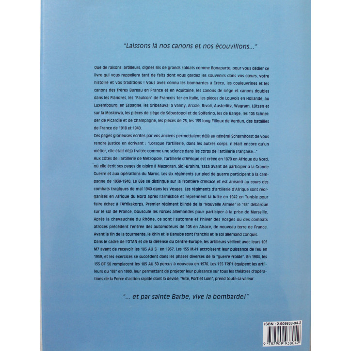 Livre 68ème Régiment d'Artillerie - De l'audace toujours