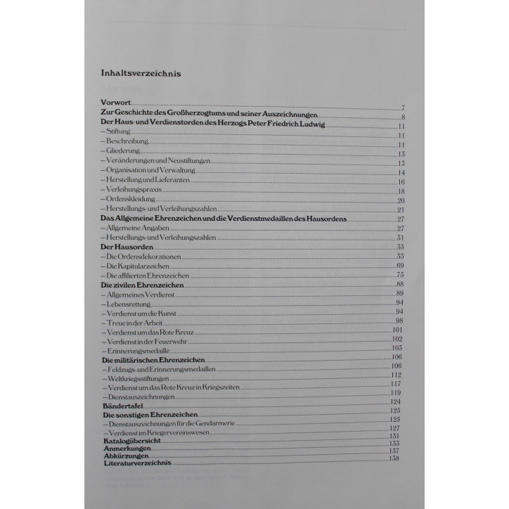 Livre Der Hausorden und die tragbaren Ehrenzeichen des Großherzogtums Oldenburg