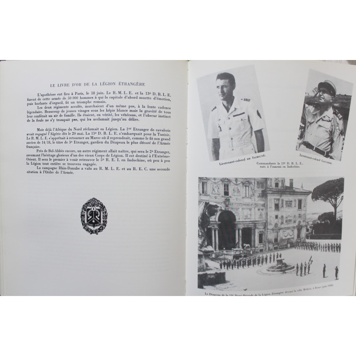 Le livre d'or de la légion étrangère 1831 - 1976 de Brunon Manue et Carles