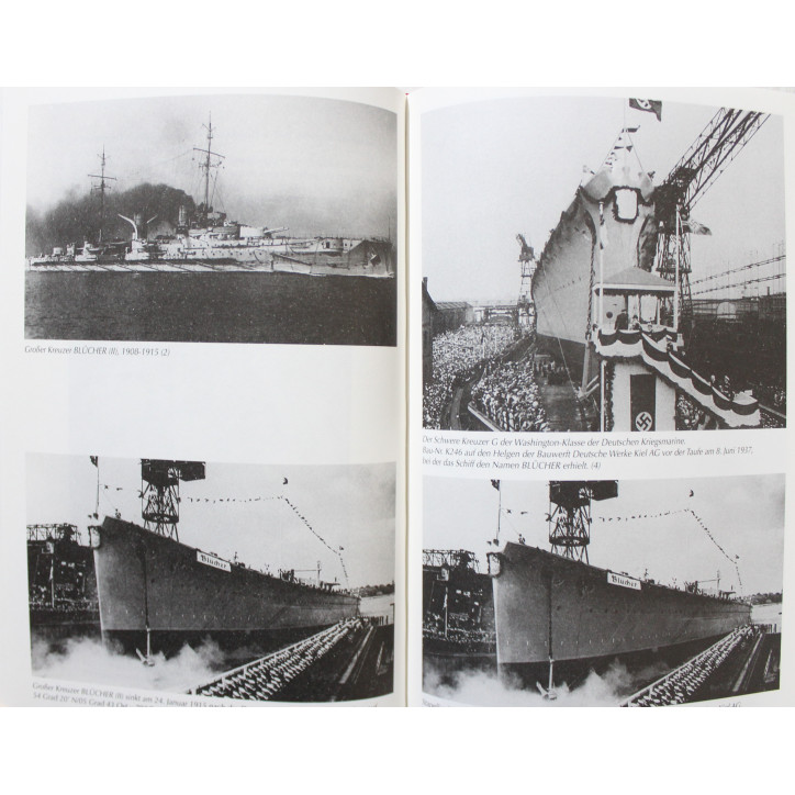 Livre Schwerer Kreuzer BLUECHER de Frank Binder et Hans H Schluenz