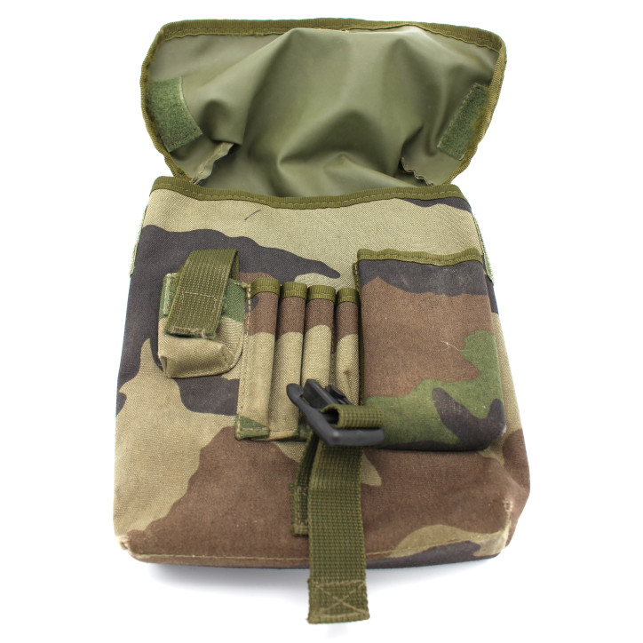 Sacoche en toile étanche camouflée avec clips Alice