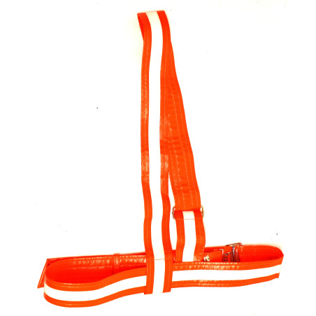 Ceinturon + Bandoulière de la police Suisse réfléchissant (bande Blanche)