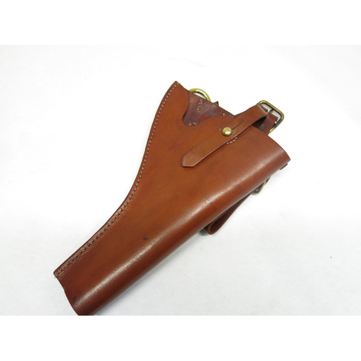 Superbe étui cuir officier pour revolver Webley 455