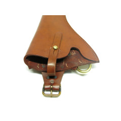 Superbe étui cuir officier pour revolver Webley 455