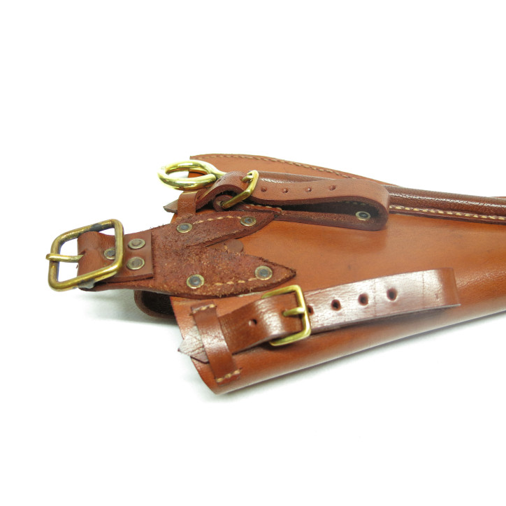 Superbe étui cuir officier pour revolver Webley 455