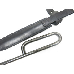 Trench knive French clou 1917 with leather black color  ref bab 05 