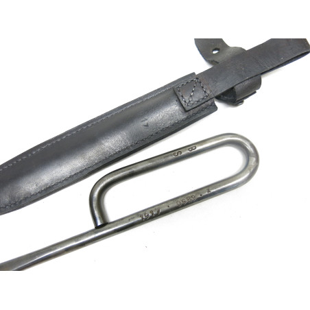 Trench knive French clou 1917 with leather black color  ref bab 05 