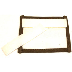 Patch MP à velcros Orange sur fond marron