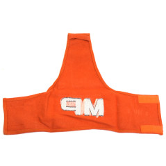 Brassard police Military "MP" noir sur orange avec attache épaulette