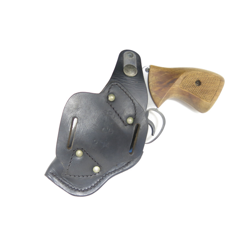 Etui cuir SPJ pour  revolver 2 pouces  ref  60