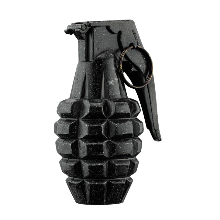 Grenade US MK2 noire en métal reproduction 