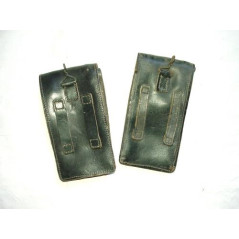 Paire de Porte chargeur cuir PM Mas 38 couleur noire