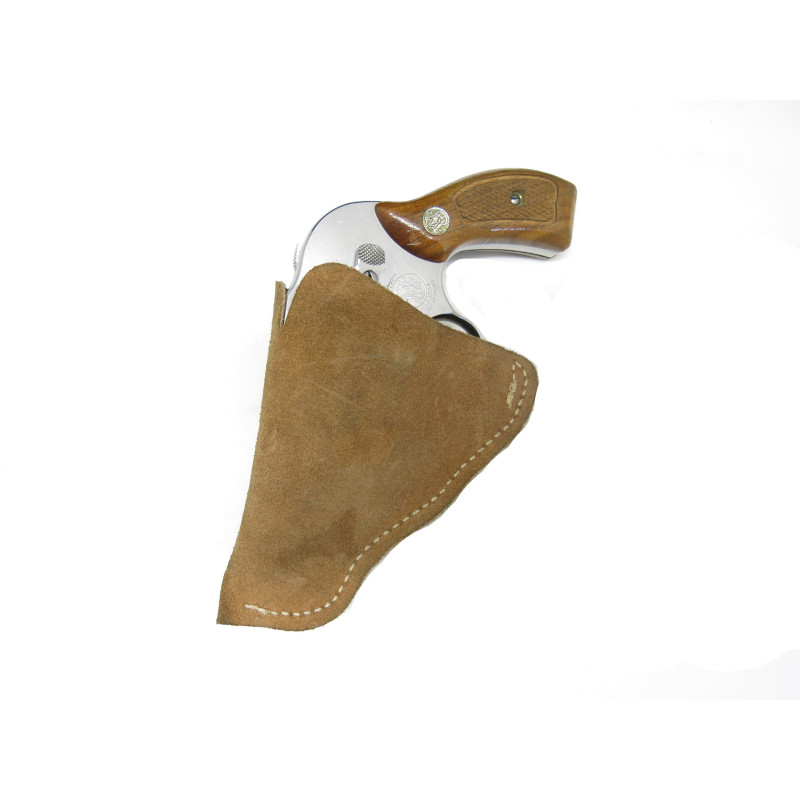 Petit etui cuir revolver 2 pouces  ref 13