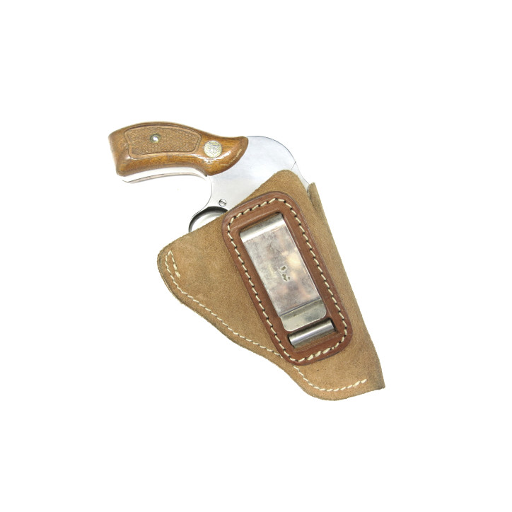 Petit etui cuir revolver 2 pouces  ref 13