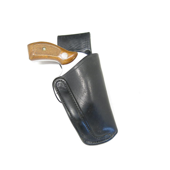 Etui cuir  revolver 2 pouces  ref 420