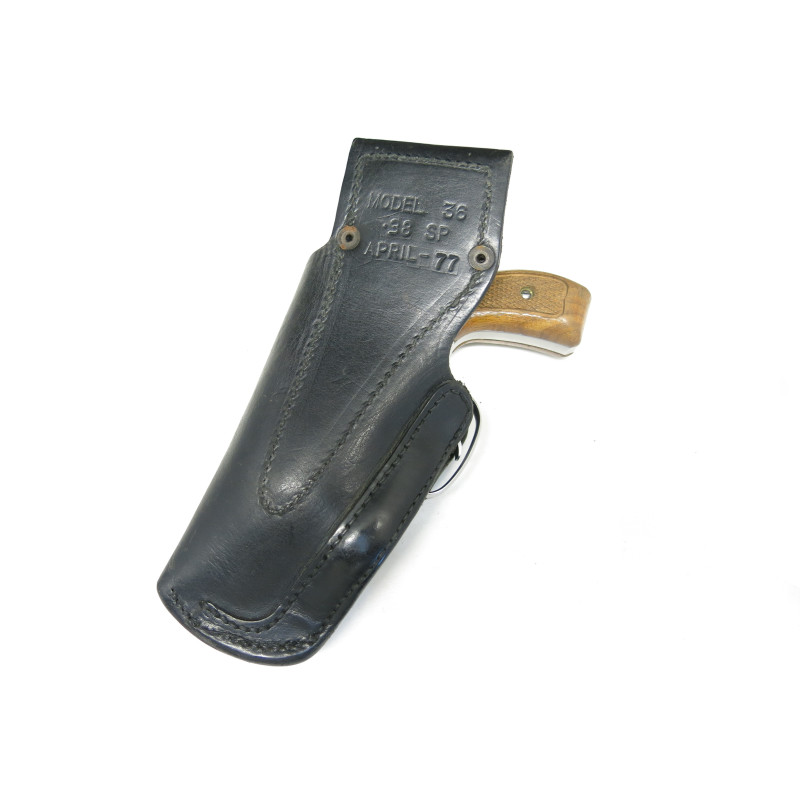 Etui cuir  revolver 2 pouces  ref 420