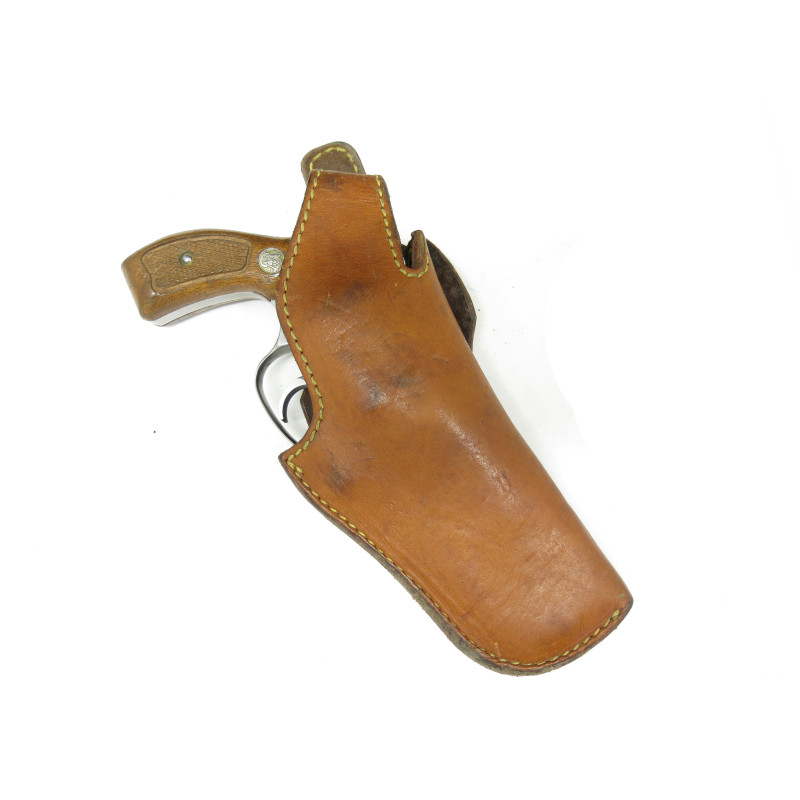 Etui cuir Pony revolver 4 pouces ref 10
