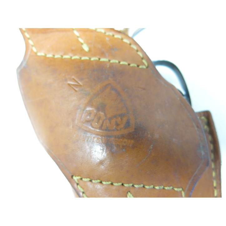 Etui cuir Pony revolver 4 pouces ref 10