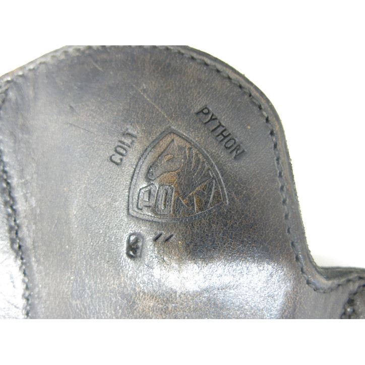Etui cuir pistolet Colt Python 4 ou 6 pouces ref 60