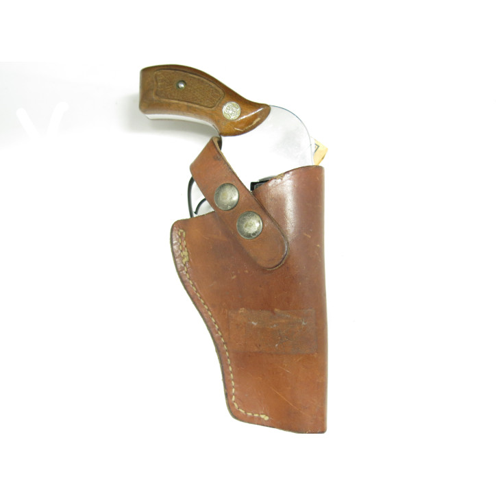 Etui cuir revolver 2 pouces  ref 20