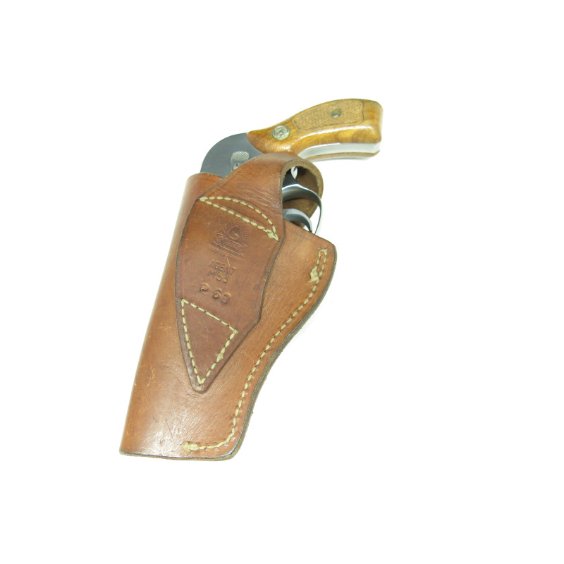 Etui cuir revolver 2 pouces  ref 20