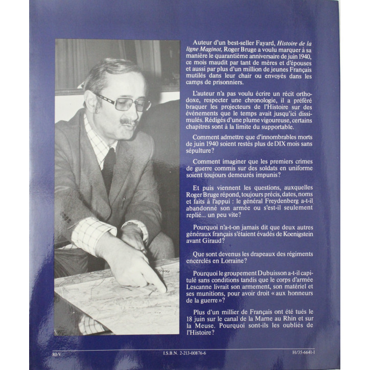 Livre Juin 40, Le mois maudit de Roger Bruge