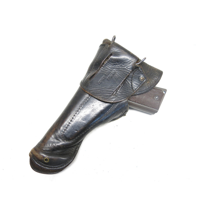 Etui cuir pistolet Colt 45 US Vietnam Marines  ref 100 