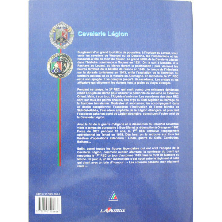 Livre Cavalerie Légion de Pierre Dufour