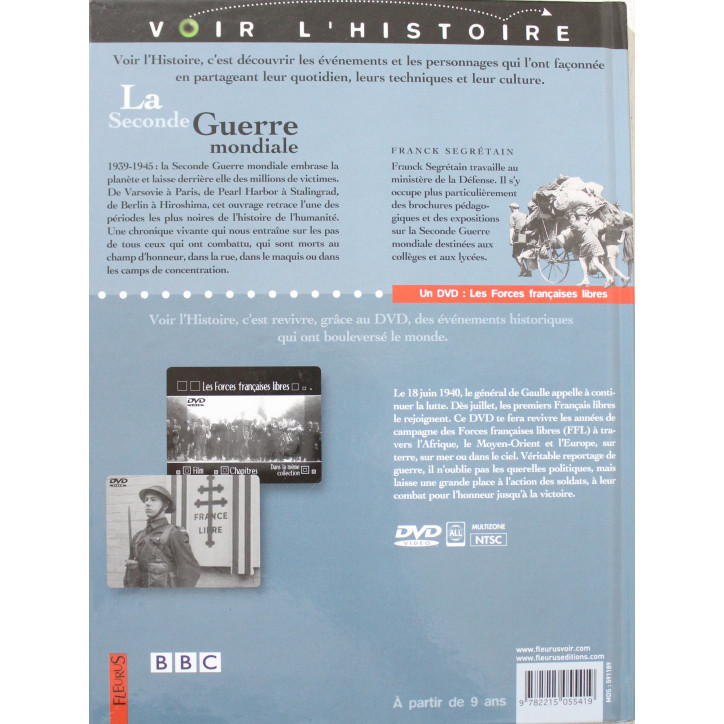 Livre + DVD La Seconde Guerre Mondiale de Franck Segretain Livre + DVD La Seconde Guerre Mondiale de Franck Segretain