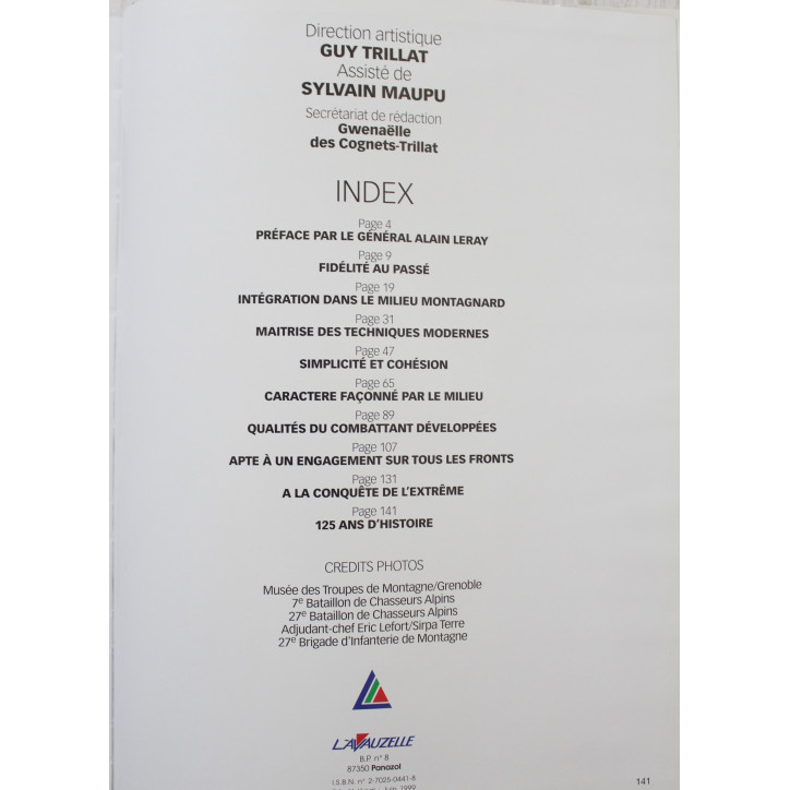 Livre Soldats montagnards de de Jean-Pierre Biot et José Nicolas 