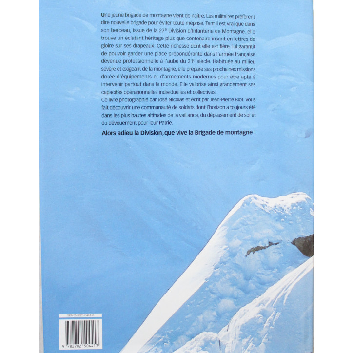Livre Soldats montagnards de de Jean-Pierre Biot et José Nicolas 