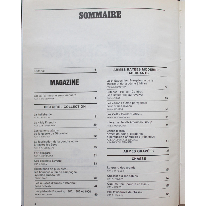 Album Guillaume Tell 4 : Annuaire des armes 1980