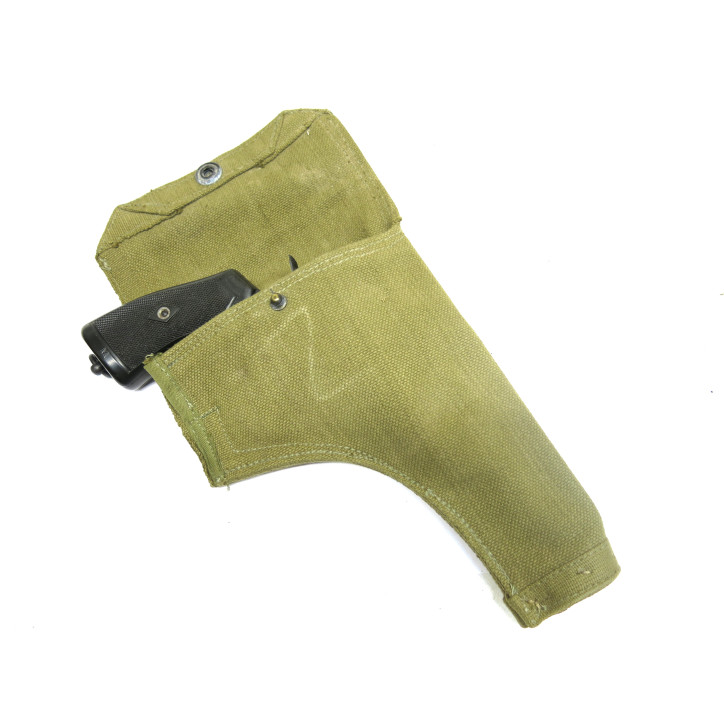 Etui toile original Indochine pour revolver Webley calibre  455 ref  663
