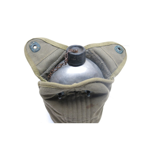 Gourde originale US 1943 complète avec quart et housse ref 780