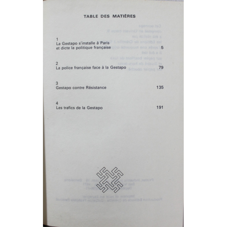 Livre Histoire secrète de la Gestapo, tome 2
