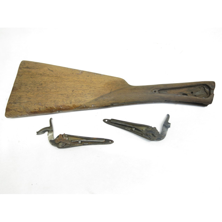 Crosse bois avec 2 platines ref 336