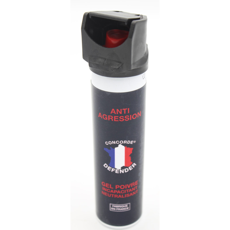 Bombe anti agression - Gel poivre Concorde 75 ml