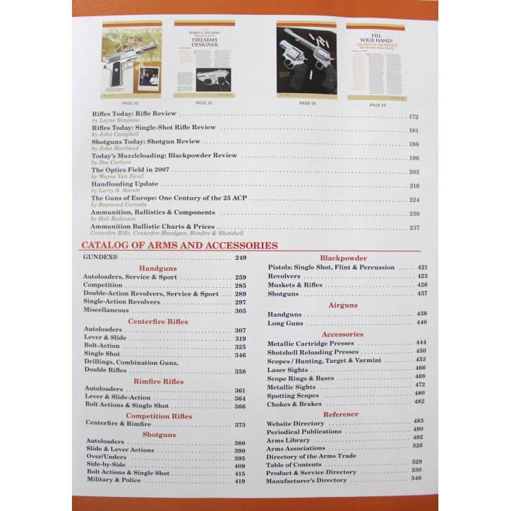 Livre Gun Digest 2008 : 62th edition