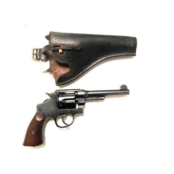 Etui cuir Colt 1917 45 ACP ou Smith et Wesson 1917 avec baguette 