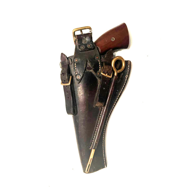 Etui cuir Colt 1917 45 ACP ou Smith et Wesson 1917 avec baguette 