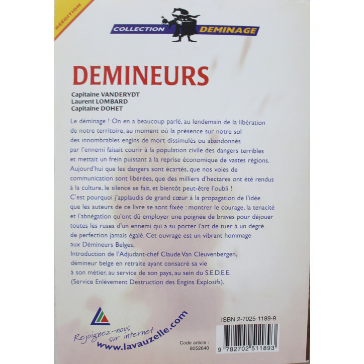Livre Nos Démineurs - Collection déminage 
