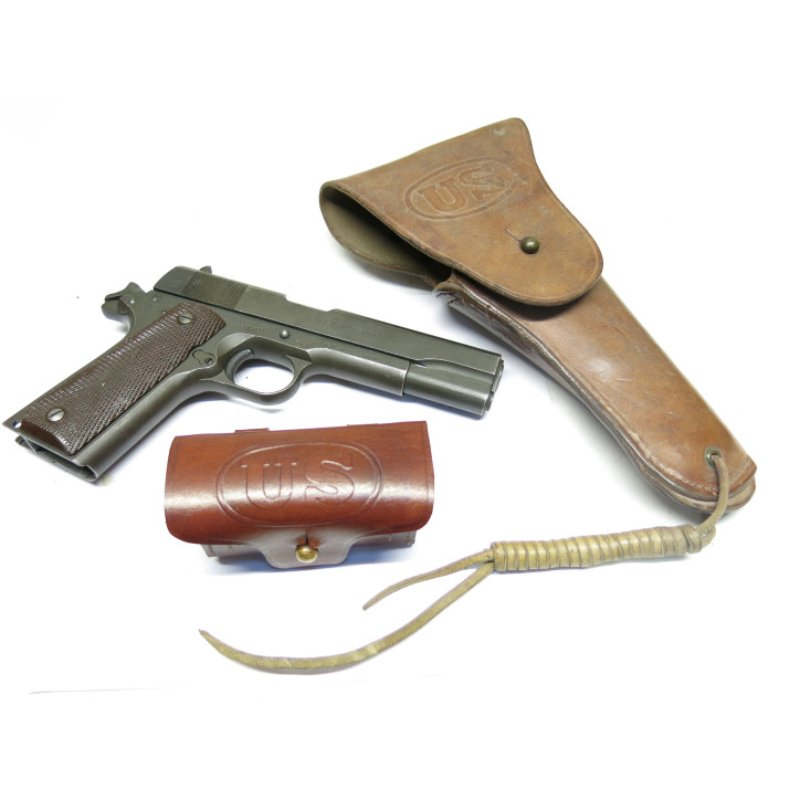 Etui cuir à cartouches pour  Colt 45 1911