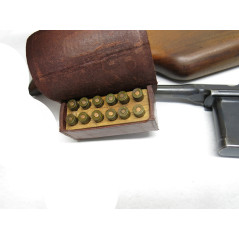 Cartouchière cuir pour Mauser C96 - Cal. 7.63 ou 9 para