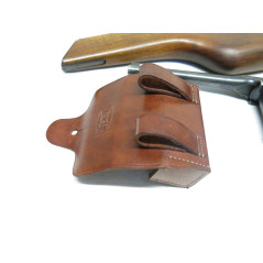 Cartouchière cuir pour Mauser C96 - Cal. 7.63 ou 9 para
